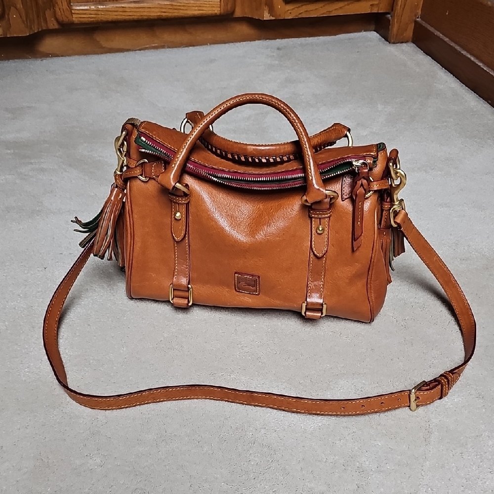 Dooney & Bourke Tan Leather Satchel